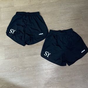 HIND 100% Polyester Black Running Shorts